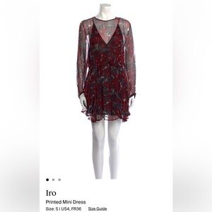 IRO Printed Mini Dress
